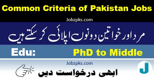 Common Criteria Pakistan New Jobs 2024